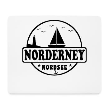 Ostsee Segelboot Leuchtturm Norderney - Mousepad (Querformat) - Weiß - Vorne