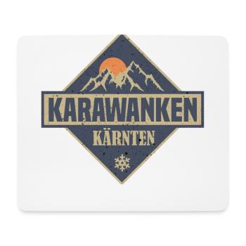 Karawanken - Mousepad (Querformat) - Weiß - Vorne