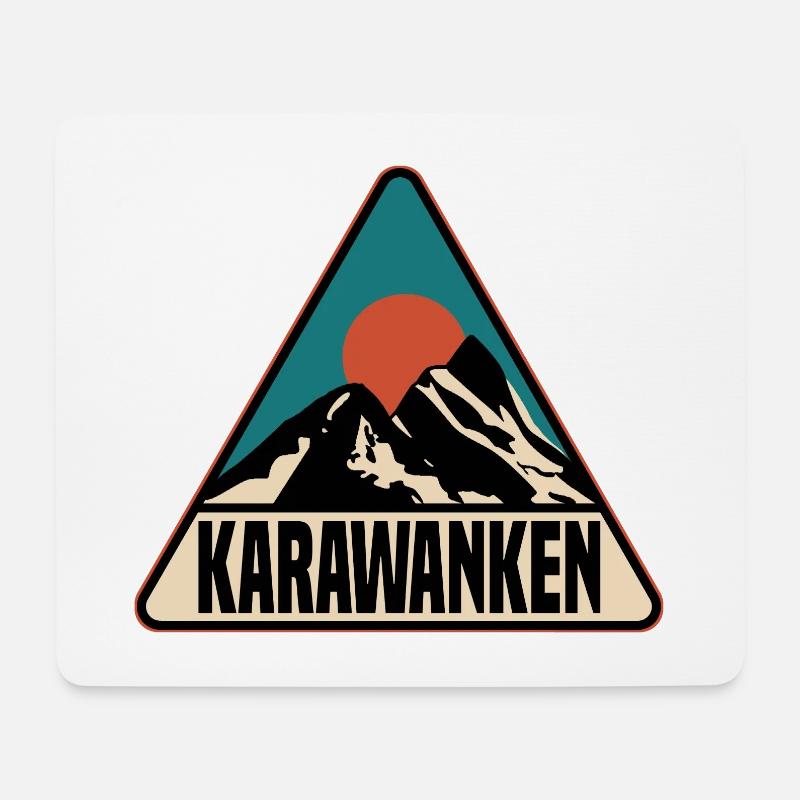 Karawanken - Mousepad (Querformat) - Weiß