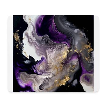 Lila und Gold Farbe Wirbelmuster - Mousepad (Querformat) - Weiß - Vorne