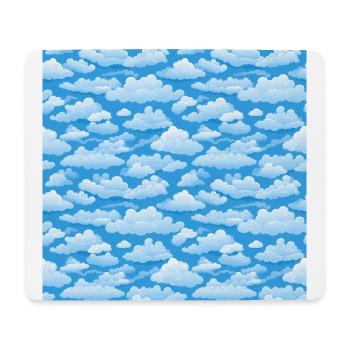 Dreamy Skies: Pastel Cloudscape Pattern - Mouse Pad (horizontal) - white - Front