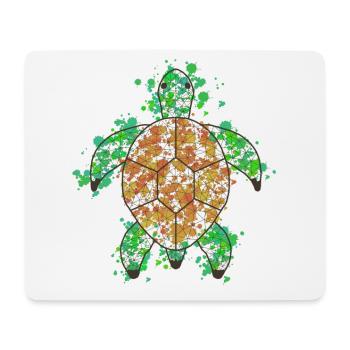 Turtlee GeomeTRIX bunt - Mousepad (Querformat) - Weiß - Vorne