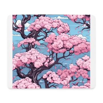 Anime Euphoria: Fantasy Cherry Blossom Dreamscape - Tapis de souris (format paysage) - blanc - Devant