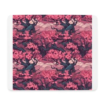 Anime Euphoria: Fantasy Cherry Blossom Dreamscape - Tapis de souris (format paysage) - blanc - Devant