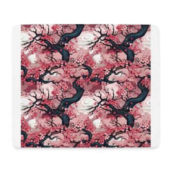 Anime Euphoria: Fantasy Cherry Blossom Dreamscape - Tapis de souris (format paysage) - blanc - Devant