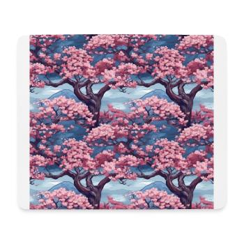 Anime Euphoria: Fantasy Cherry Blossom Dreamscape - Tapis de souris (format paysage) - blanc - Devant