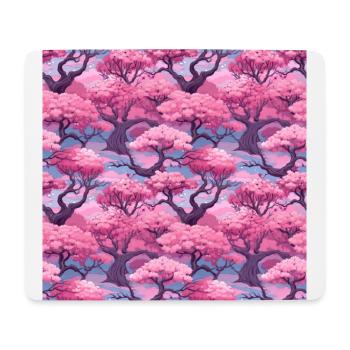 Anime Euphoria: Fantasy Cherry Blossom Dreamscape - Tapis de souris (format paysage) - blanc - Devant