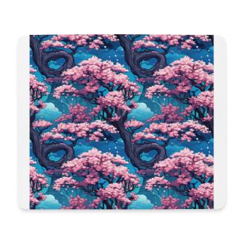 Anime Euphoria: Fantasy Cherry Blossom Dreamscape - Tapis de souris (format paysage) - blanc - Devant