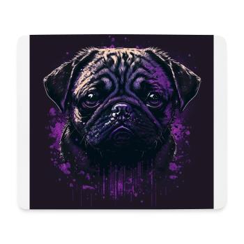 Creepy Pug - Mouse Pad (horizontal) - white - Front