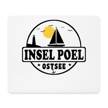 Insel Poel Ostsee Segelboot Leuchtturm - Mousepad (Querformat) - Weiß - Vorne
