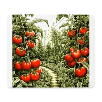 Tomatenpflanzen - Mousepad (Querformat) - Weiß - Vorne