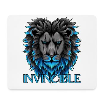 invincible lion - Mouse Pad (horizontal) - white - Front