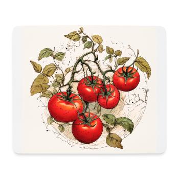 Tomaten Gärtnern Garten - Mousepad (Querformat) - Weiß - Vorne