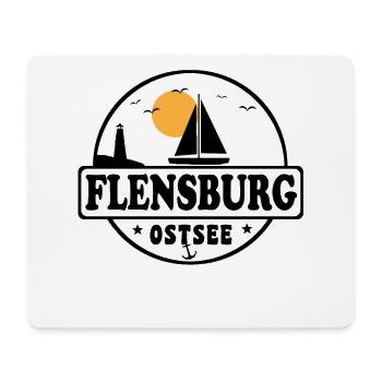 Flensburg - Mousepad (Querformat) - Weiß - Vorne