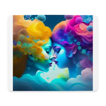 Unterwasser-Tintenkunst - Mousepad (Querformat) - Weiß - Vorne