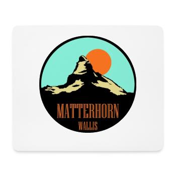 Matterhorn Valais - Mouse Pad (horizontal) - white - Front