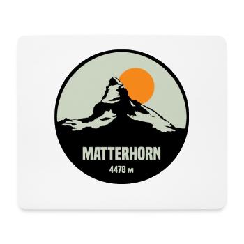 Matterhorn 4478m - Mousepad (Querformat) - Weiß - Vorne