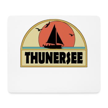 Thunersee - Mousepad (Querformat) - Weiß - Vorne