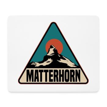 Matterhorn Schweiz - Mousepad (Querformat) - Weiß - Vorne