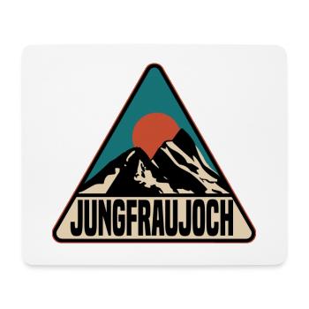Jungfraujoch Schweiz - Mousepad (Querformat) - Weiß - Vorne