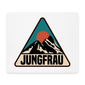 Jungfrau Schweiz - Mousepad (Querformat) - Weiß - Vorne