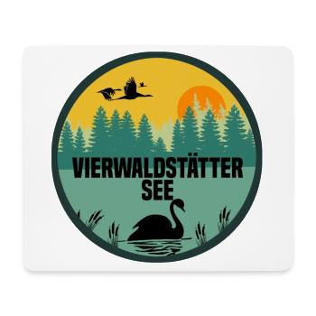Vierwaldstättersee - Mousepad (Querformat) - Weiß - Vorne