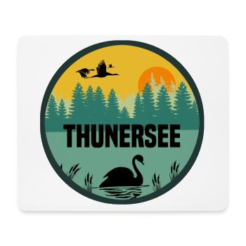Thunersee - Mousepad (Querformat) - Weiß - Vorne