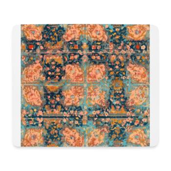 Mystischer Wandteppich: Vintage Indischer Teppich Träumerei - Mousepad (Querformat) - Weiß - Vorne