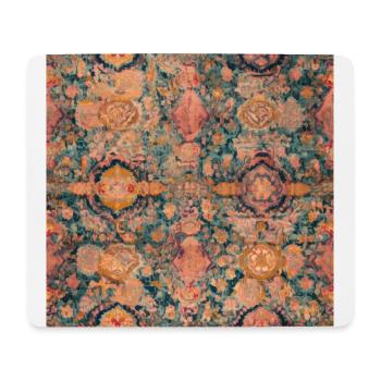 Mystischer Wandteppich: Vintage Indischer Teppich Träumerei - Mousepad (Querformat) - Weiß - Vorne