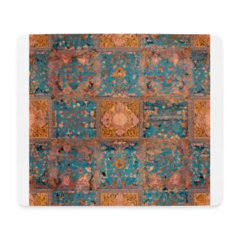 Mystischer Wandteppich: Vintage Indischer Teppich Träumerei - Mousepad (Querformat) - Weiß - Vorne