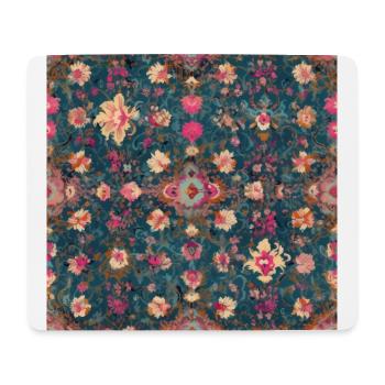 Mystischer Wandteppich: Vintage Indischer Teppich Träumerei - Mousepad (Querformat) - Weiß - Vorne