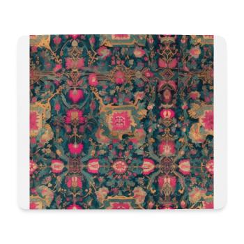 Mystical Tapestry: Vintage Indian Rug Reverie - Mouse Pad (horizontal) - white - Front