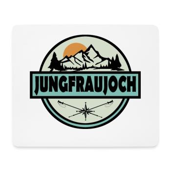Jungfraujoch Schweiz - Mousepad (Querformat) - Weiß - Vorne