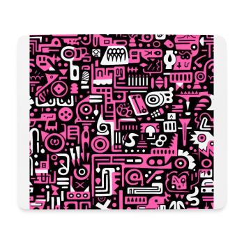 Playful Arena: Whimsical Monster Mates - Mouse Pad (horizontal) - white - Front