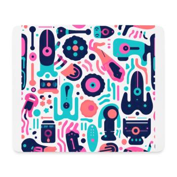 Playful Arena: Whimsical Monster Mates - Mouse Pad (horizontal) - white - Front