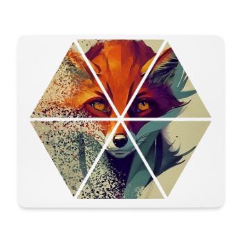 Fuchs - Mousepad (Querformat) - Weiß - Vorne