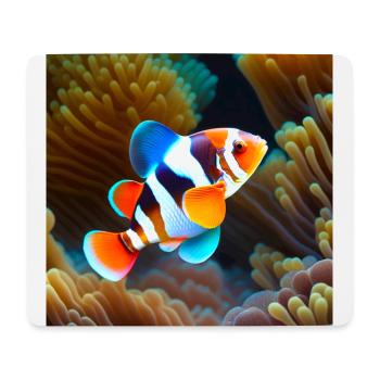 Clwonfisch - Mousepad (Querformat) - Weiß - Vorne