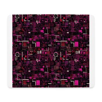 Ätherische Geometrie: Pastellfarbene Traumlandschaft - Mousepad (Querformat) - Weiß - Vorne