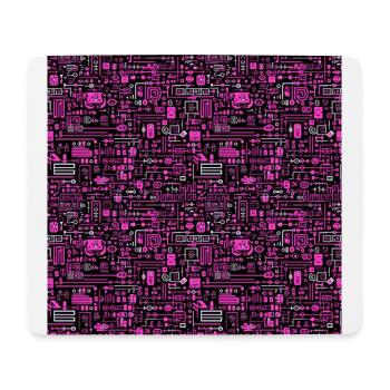 Ätherische Geometrie: Pastellfarbene Traumlandschaft - Mousepad (Querformat) - Weiß - Vorne
