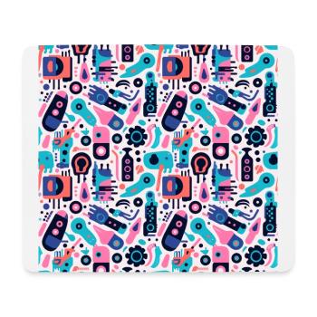 Playful Arena: Whimsical Monster Mates - Mouse Pad (horizontal) - white - Front