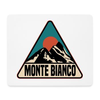 Monte Bianco - Mousepad (Querformat) - Weiß - Vorne