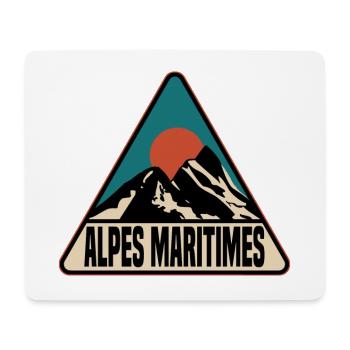 Alpes Maritimes - Tapis de souris (format paysage) - blanc - Devant
