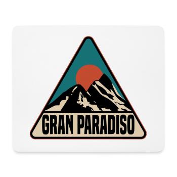 Grand Paradis - Tapis de souris (format paysage) - blanc - Devant