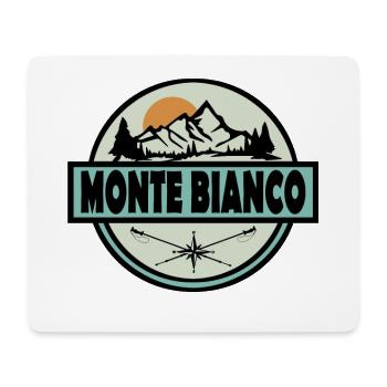 Monte Bianco - Mousepad (Querformat) - Weiß - Vorne