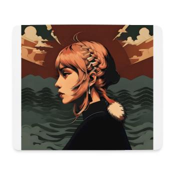 Japanese Minimalism Art - Mouse Pad (horizontal) - white - Front