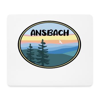 Ansbach - Mousepad (Querformat) - Weiß - Vorne