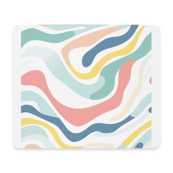 Nostalgie d’automne: Doodle Retro Pastel Doodle Delight - Tapis de souris (format paysage) - blanc - Devant