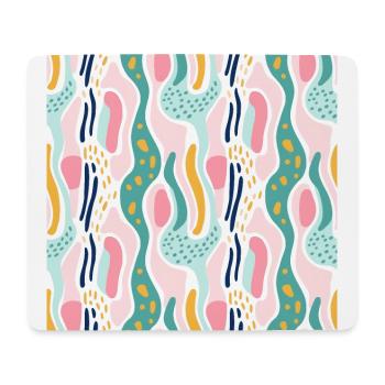 Herbst-Nostalgie: Retro-Pastell-Doodle-Vergnügen - Mousepad (Querformat) - Weiß - Vorne