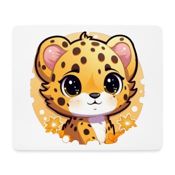 Cheetah - Mouse Pad (horizontal) - white - Front