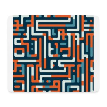 Labyrinthe de rêves: Voyage dans le labyrinthe pastel - Tapis de souris (format paysage) - blanc - Devant
